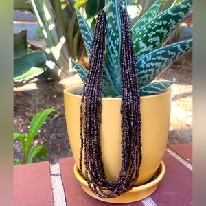 Silpada 12 strand Sterling Silver and seed bead necklace.